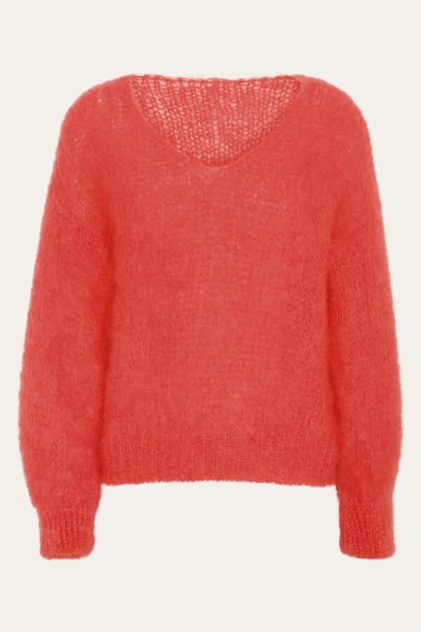 Milana LS Mohair Coral Red