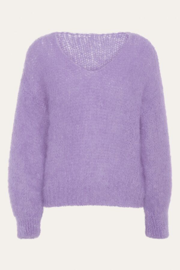 Milana LS Mohair Knit Dusty Lilac