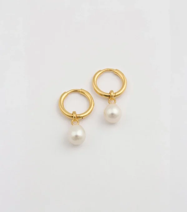 Treasure Pearl Hoops Örhängen