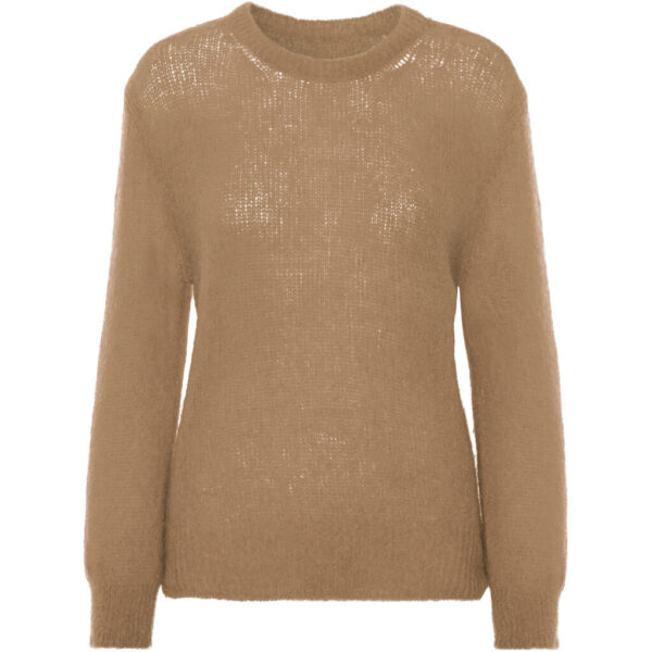 ULLA O Neck Knit Medium Brown