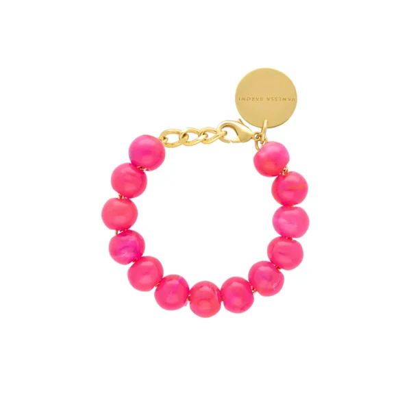 Vanessa Baroni Mini Pärlarmband Fuchsia