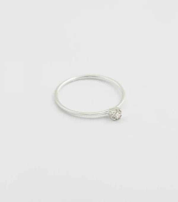 Tiny Princess Ring Silver