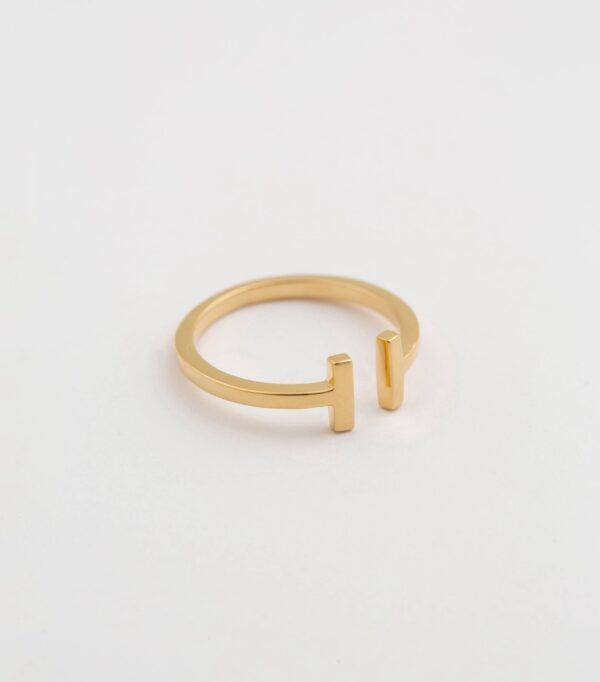 Strict Bar Ring Guld