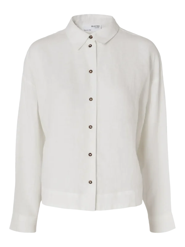 SLFLINNIE LS LINEN SHIRT NOOS