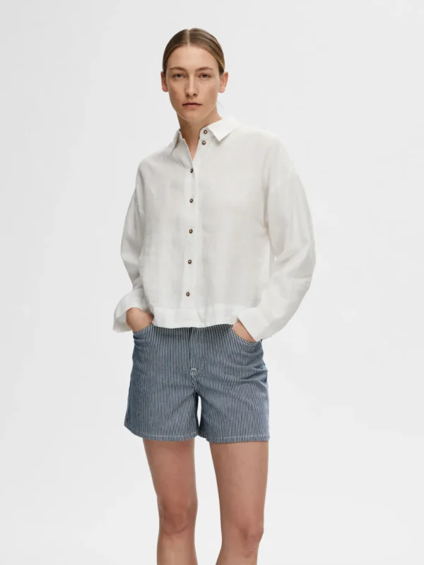 SLFLINNIE LS LINEN SHIRT NOOS - Bild 3