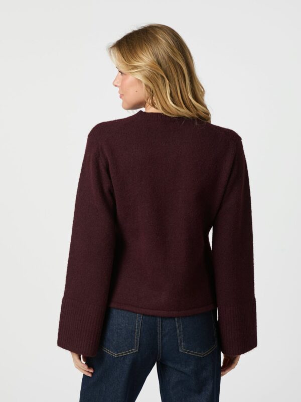Mixie Knit Cardigan Wine - Bild 3
